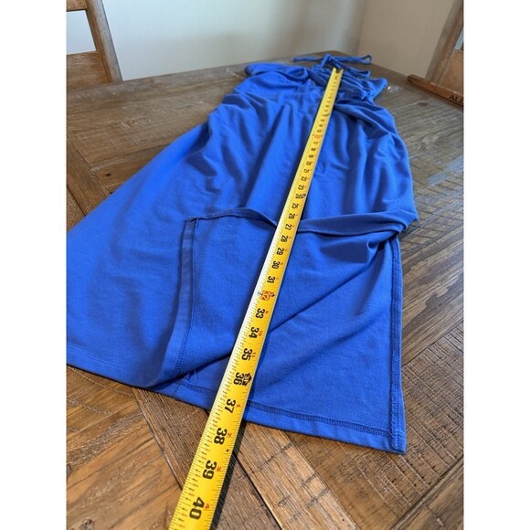 Ingrid & Isabel Blue Fitted Dress Bodycon Medium Spaghetti Straps Summer Party - Picture 6 of 8